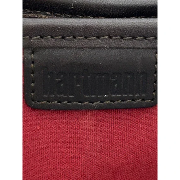 Vintage Hartmann Red Canvas Leather Trim‎ Satchel Doctor Bag Tartan Lining - Picture 4 of 5